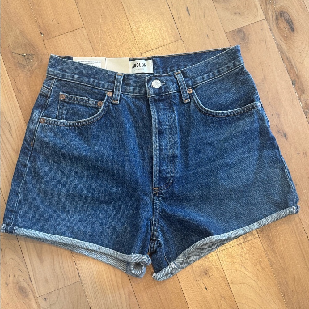 Agolde Women's Jean Shorts - Deep Blue